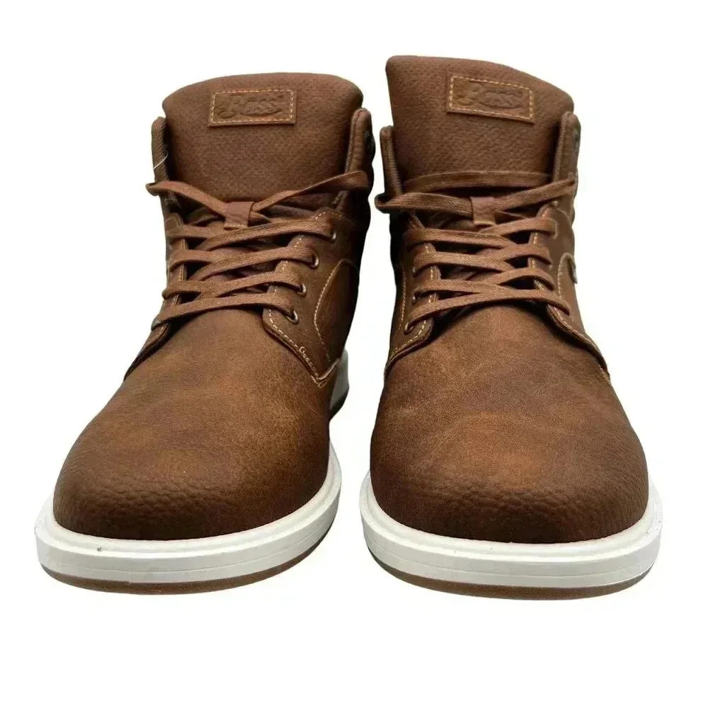 G.H.Bass NEW Mens 12 Walking Casual Lace Up Ankle Desert Boots 2 Tone Brown Tan